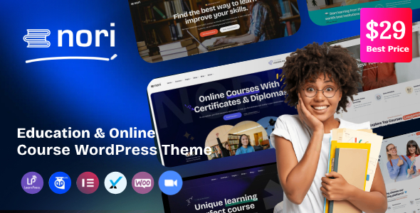 Nori - Online Courses & Education WordPress Theme