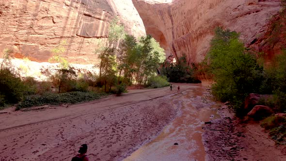 Hiking through Coyote Gulch in Grand Staircase-Escalante.