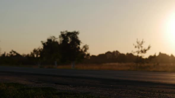 Road Traffic Sunset