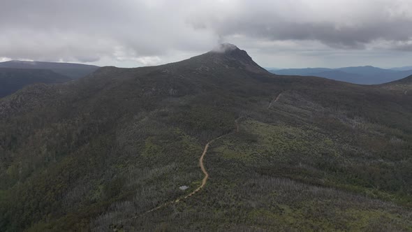 Collins Cap, Wellington Park, Tasmania, Australia 4K Aerial Drone