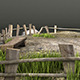 Old Wood Fence and Grass Pack + Bench and Terrain - 3DOcean Item for Sale