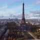 Drone View of the Elfel Tower From Champ De Mars in Autumn - VideoHive Item for Sale