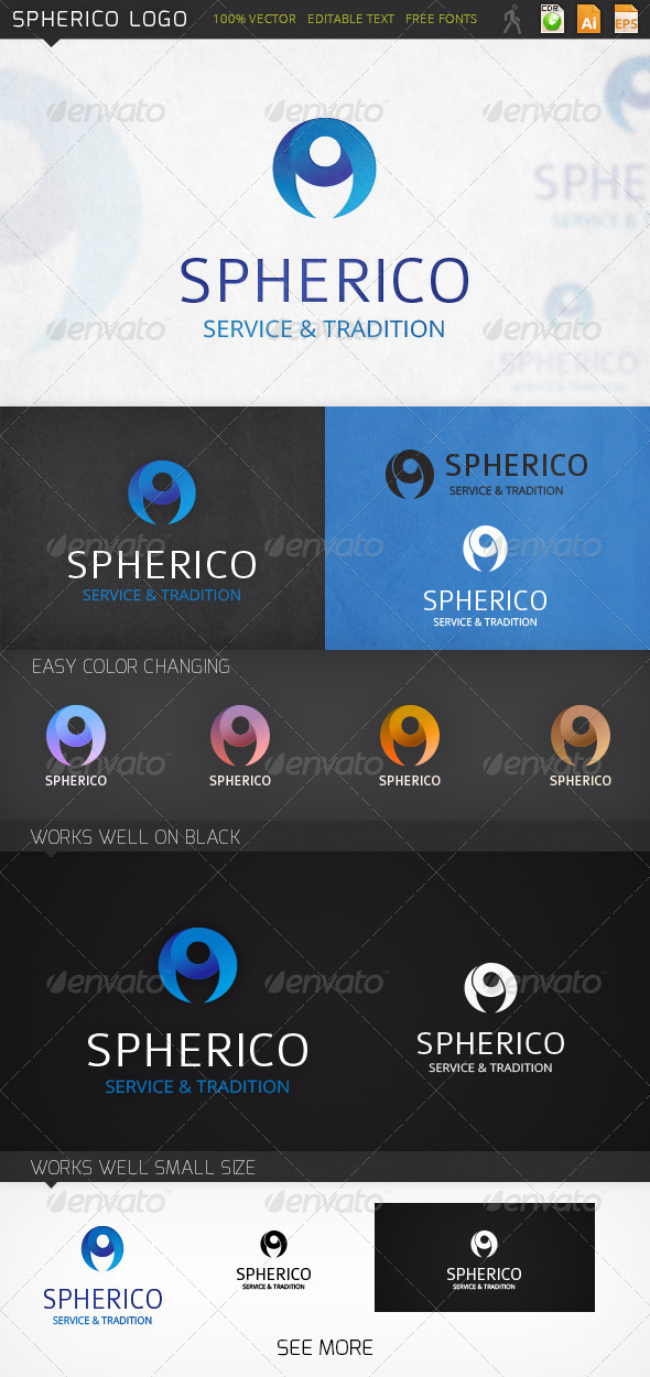 Spherico Abstract Logo Template