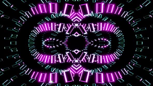 Vj Loop UFO Kaleidoscope Background 4K