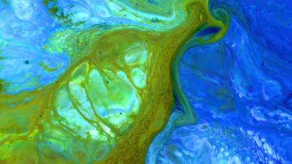 Abstract Colorful Fluid Paint Background Macro Textured 11