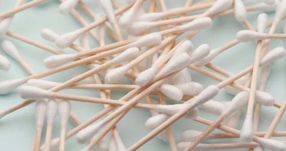 Heap of cotton swab