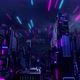 Futuristic Night City Background 4K - VideoHive Item for Sale