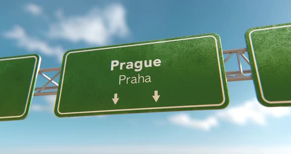 Prague Sign - 4K