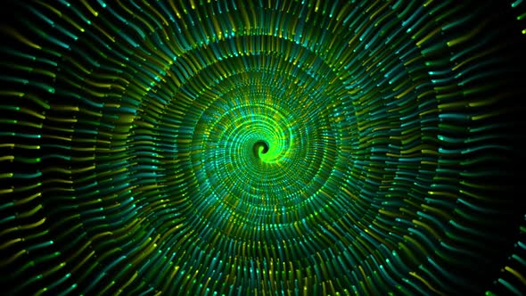 Abstract Spiral Colorful Moving Particles V41