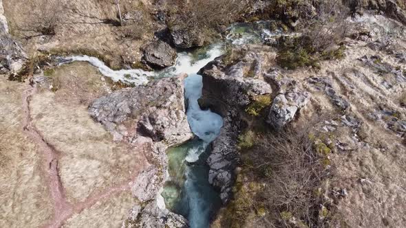 Mountain River Aerial Shot