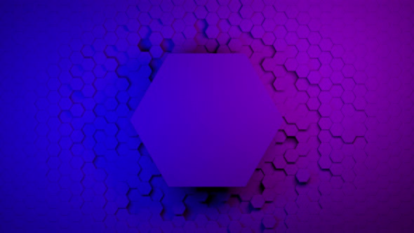 3d Hexagon Abstract Background