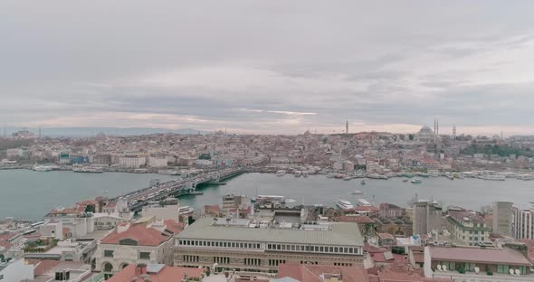 Aerial View of Bosphorus Istanbul