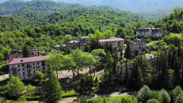 Destroyed and Abandoned Buildings in the Mountains