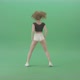 Beauty Girl Sрaking Ass And Hips Dancing Twerk Afro Dance Isolated On Green Screen  - VideoHive Item for Sale