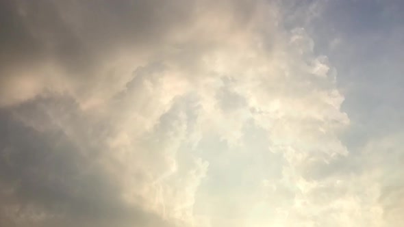 Loop of dramatic sky with endless looping clouds