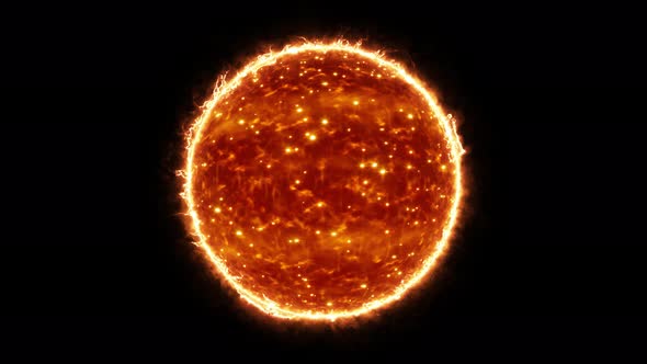 Glowing Red Dwarf Star