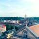 Aerial View Over The Church In Lviv City - VideoHive Item for Sale