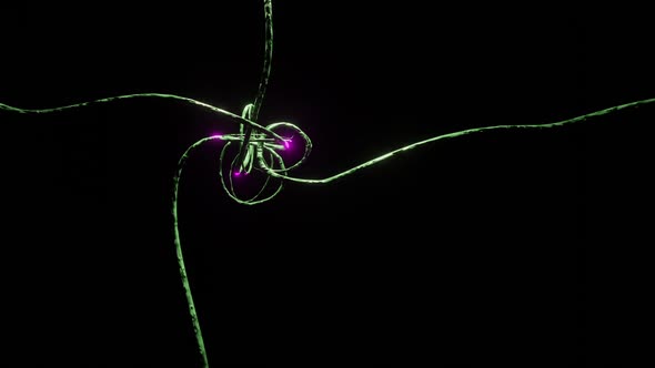 Magical Vines Linking Together Motion Graphics Background