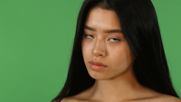 Attractive Young Asian Woman Smiling To the Camera