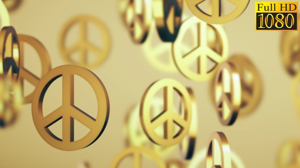 Peace Sign Background Loops Pack V1