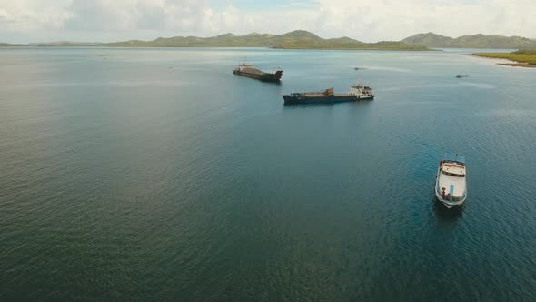 Aerial Cargo and Passenger Ships in the Sea