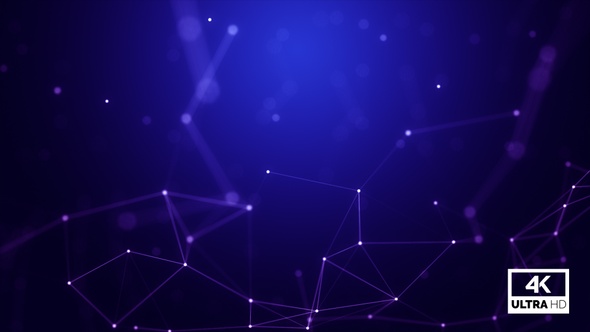 Blue Plexus Abstract Background Looped V4 alt