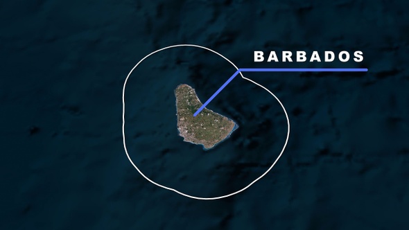 Barbados World Map