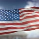America USA Flag Waving Slow Motion Blue Sky Background Seamless Loop - VideoHive Item for Sale