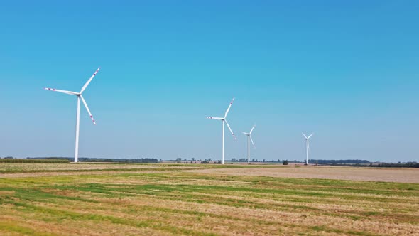 Renewable Energy Windmill Turbine in the Field