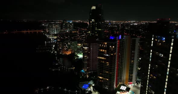 Condominium Buildings On Brickell 4k