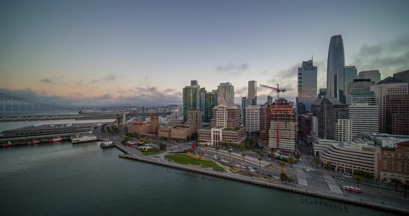 San Francisco Aerial Panorama 4K