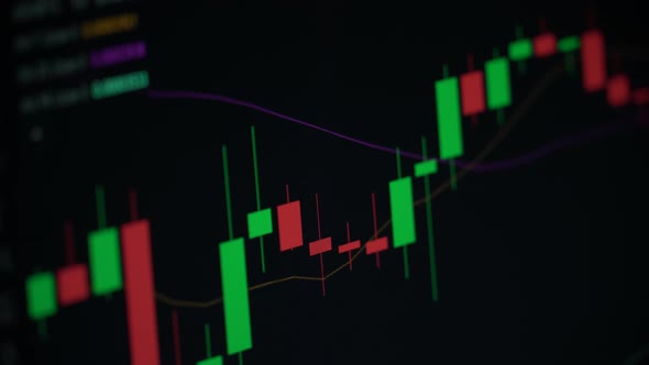 Business Candlestick Chart for Investment Trading in the Stock Market