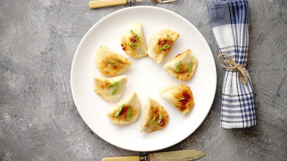 Fried Dumplings with Meat