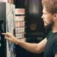 Young Man Buying Coffee Vending Machine - VideoHive Item for Sale