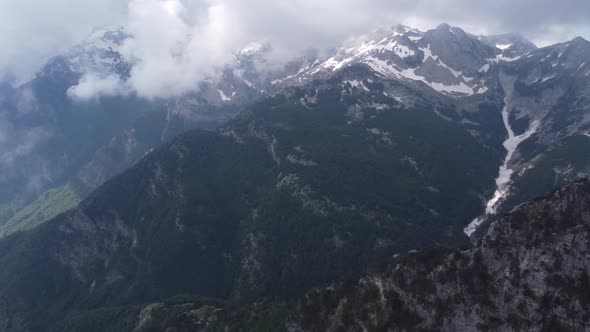 Beautiful Theth Valley Thethi in the Albanian Alps of Albania