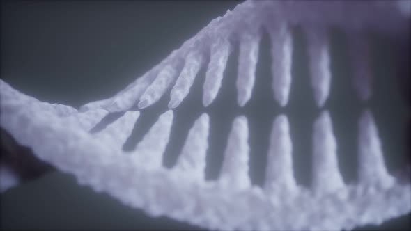 Bright Particulate 3D Rendered DNA alt