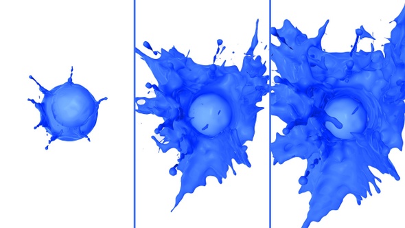 Blue Paint Drop Splash alt