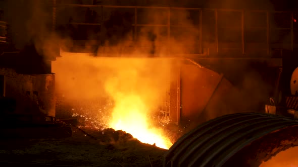 Metal production at the factory