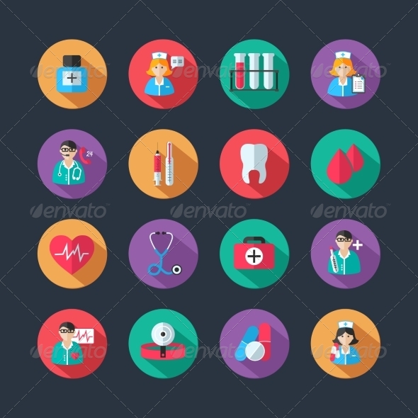 Medical Icons and Doctor Avatars Set