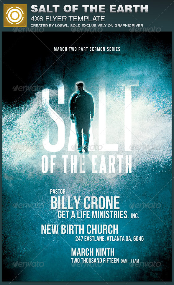 Salt of the Earth Church Flyer Template
