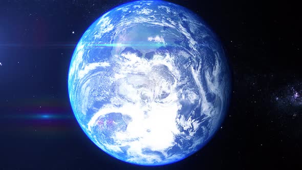 Realistic Earth Zoom Antarctic Ocean