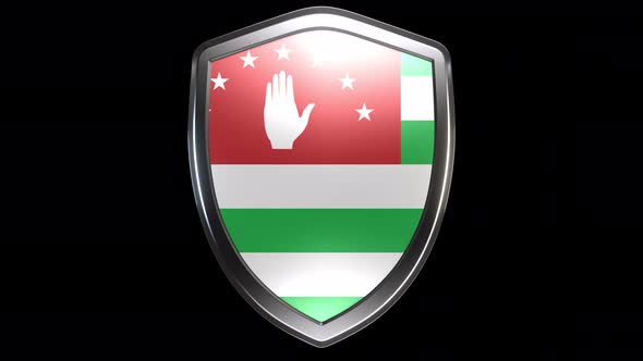 Republic Of Abkhazia Emblem Transition with Alpha Channel - 4K Resolution alt