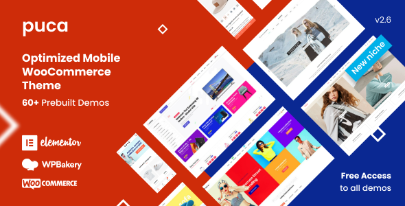 Puca - Optimized Mobile WooCommerce Theme preview