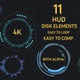 Hud Disk Elements Pack - VideoHive Item for Sale