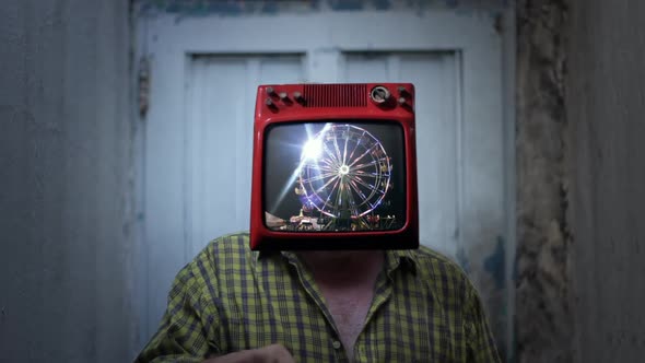 Vintage Ferris Wheel Man.