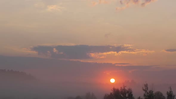 Sunrise On Foggy Morning 7