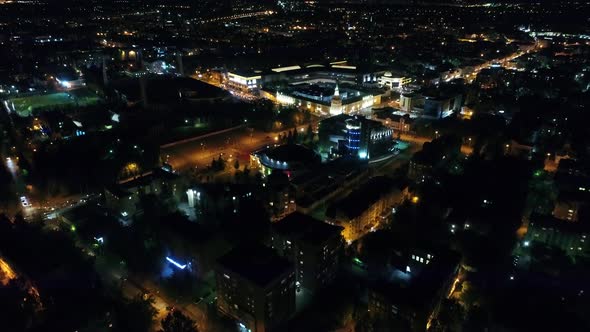 Night City with Drone