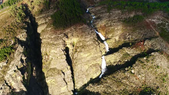 Fly Above Mountain cliff