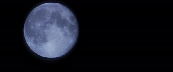 Moon footage shot with telephoto lens, Shot on RED