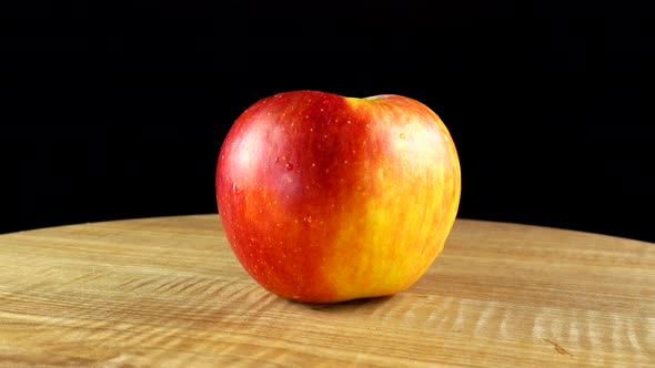 Apples on a Black Background